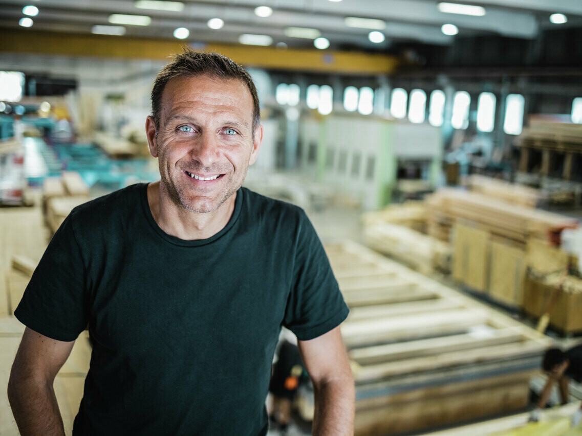 Portrait de l'artisan Luca Frutaz.