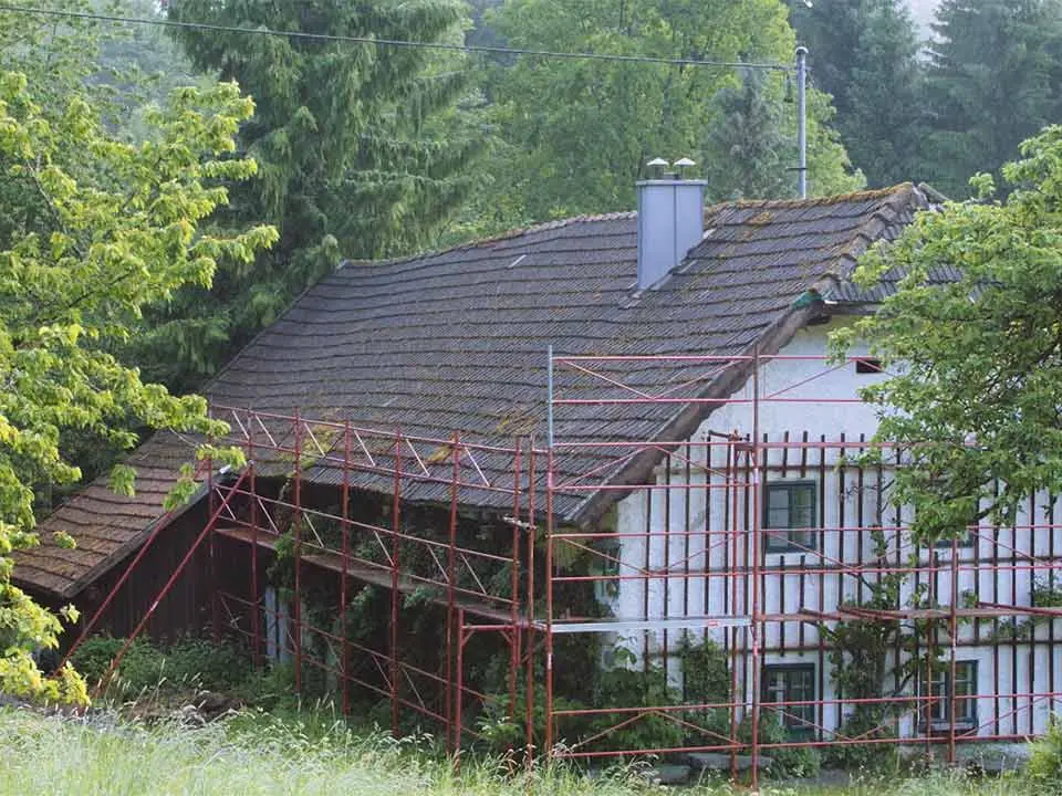 Maison individuelle ancienne avant sa rénovation