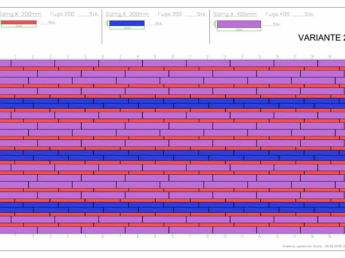 Siding.X Verlegeschema 2