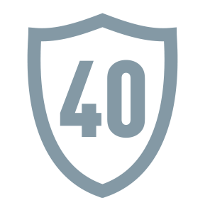 Garantie de 40 ans sur le matériau.