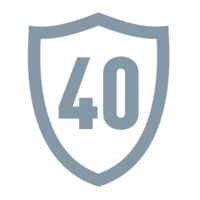 Garantie de 40 ans sur le matériau.